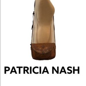 Authentic Patricia Nash leather crossbody purse handbag